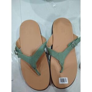 Strole Soft Stride Womens Sandals Green, 10 M